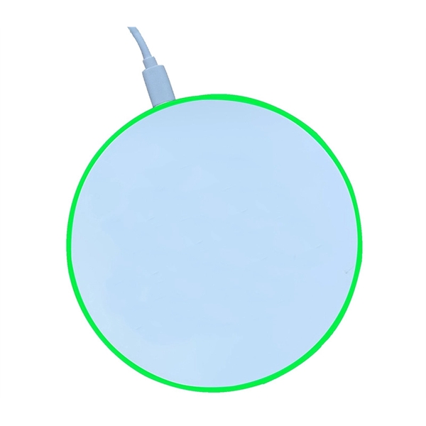 QI enabled slim wireless charger pad plus 1c1p silkscreen... from ASI 37218 Athena Promo (tm)