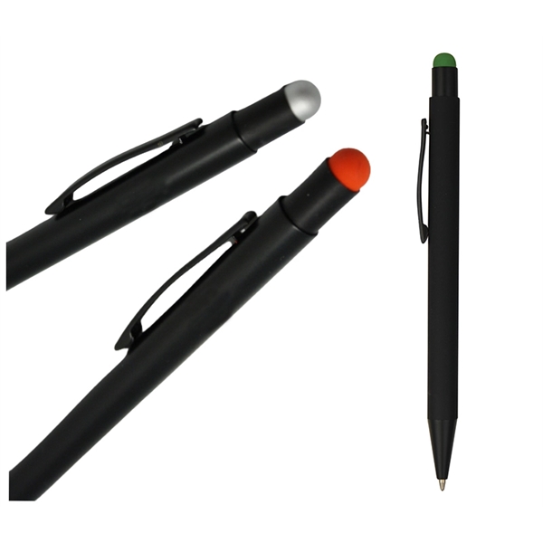 Metal pen with stylus + laser engraving on one location +... from ASI 37218 Athena Promo (tm)