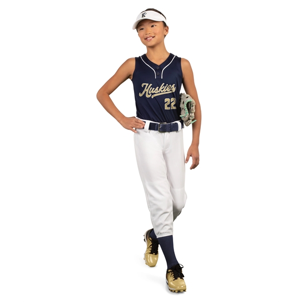 Girls Slideflex Softball Pant 16 ounce per linear yard, 100% polyester... from ASI 37461 Augusta Sportswear / Augusta Sportswear, Inc. d/b/a Momentec Brands