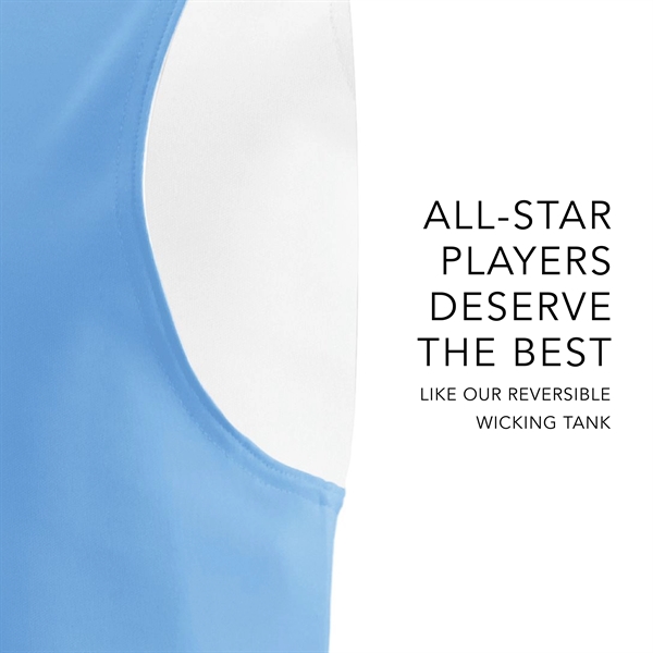 Reversible wicking tank top that wicks moisture and features an outside... from ASI 37461 Augusta Sportswear / Augusta Sportswear, Inc. d/b/a Momentec Brands