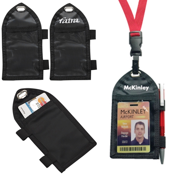 Credential wallet nylon body with a smooth fold over vel cro,... from ASI 49470 DEVARA