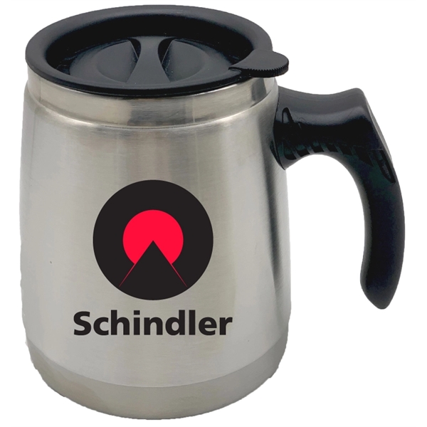 16 Oz. Stainless steel interior & exterior desk mug, wide base.... from ASI 36988 Artek USA Inc / Artek™