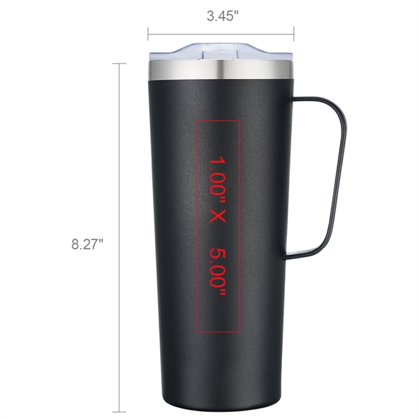 28oz Stainless Steel Mug, BPA free,  sturdy wide-mouth mug is... from ASI 90154 Sunjoy Group Inc