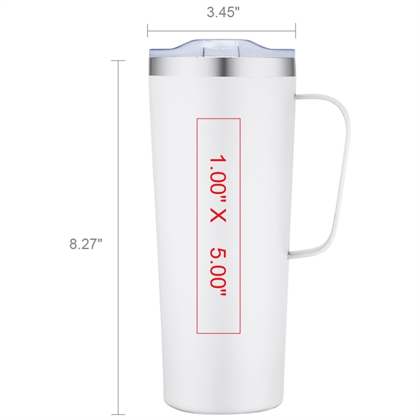 28oz Stainless Steel Mug, BPA free,  sturdy wide-mouth mug is... from ASI 90154 Sunjoy Group Inc