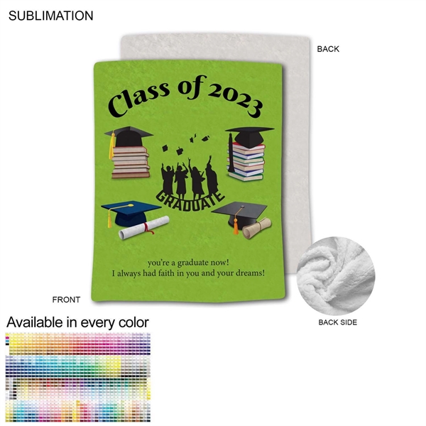 Graduation Blanket in Plush and cozy Mink Flannel Fleece, 60x80, Queen... from ASI 53509 FIEL-Fairdeal Import & Export / FIEL