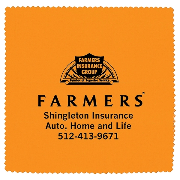 8" x 8" microfiber cleaning cloth with serrated edges.... from ASI 62660 Innovation Line