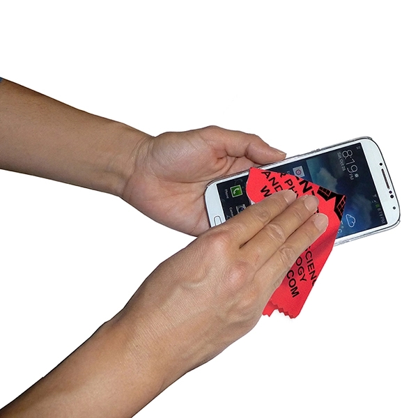 8" x 8" microfiber cleaning cloth with serrated edges.... from ASI 62660 Innovation Line