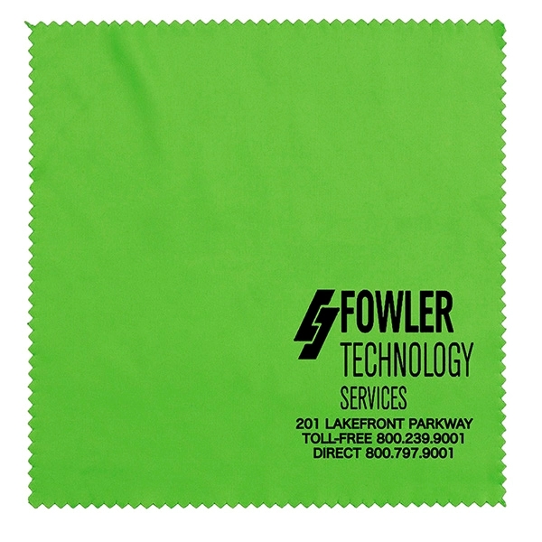 8" x 8" microfiber cleaning cloth with serrated edges.... from ASI 62660 Innovation Line