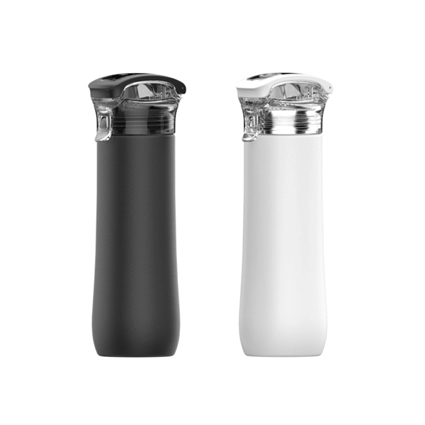 23 oz. double wall snap lid stainless steel water bottle plus... from ASI 37218 Athena Promo (tm)