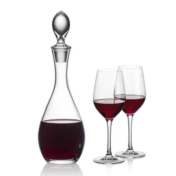Lead Free Crystalline Malvern Decanter with 2 or 4  Lethbridge... from ASI 84592 St Regis Group