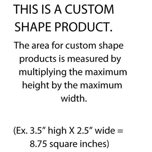 Custom shape chipboard button with a plastic coating 13-13.9 sq. in.... from ASI 93520 Ventura Inc