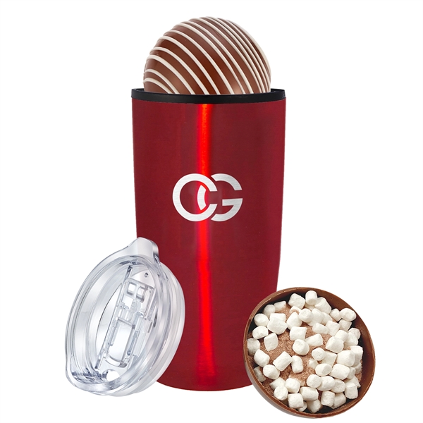 This 20 oz. Stainless Steel Custom Tumbler with Plastic Liner keeps... from ASI 71685 Midnite Snax® / Promo Revolution