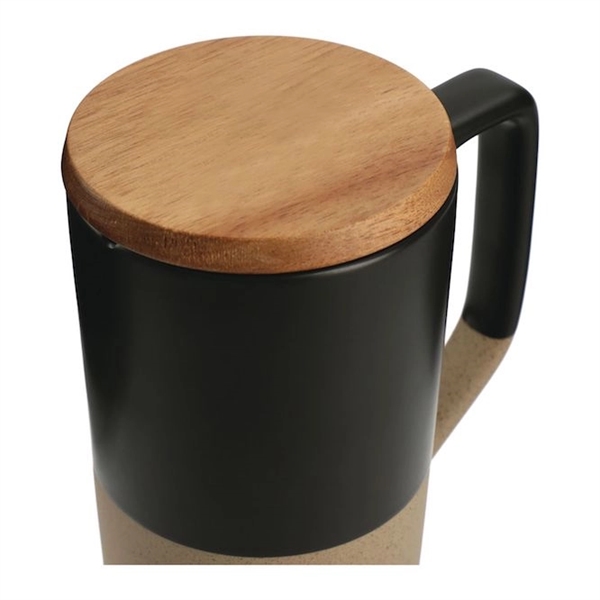 Ceramic Mug with Wood Lid... from ASI 89971 Stuff A Mug