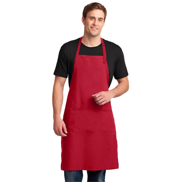 Port Authority Easy Care Extra Long Bib Apron with Stain ...... from ASI 84863 SanMar