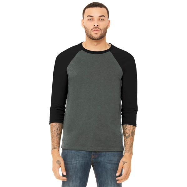 BELLA+CANVAS Unisex 3/4-Sleeve Baseball Tee.... from ASI 84863 SanMar