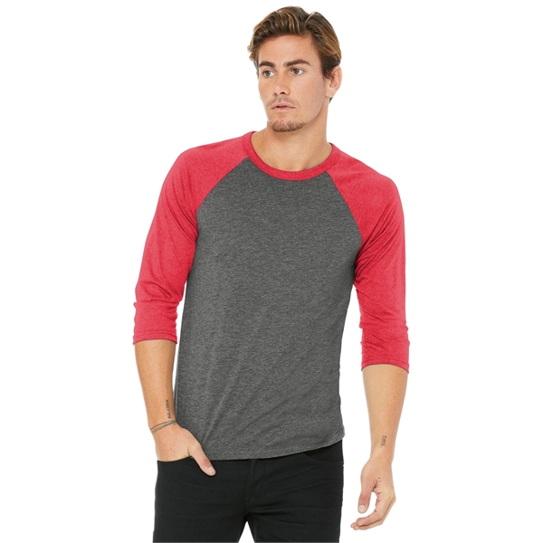 BELLA+CANVAS Unisex 3/4-Sleeve Baseball Tee.... from ASI 84863 SanMar