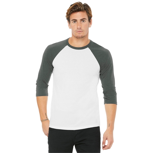 BELLA+CANVAS Unisex 3/4-Sleeve Baseball Tee.... from ASI 84863 SanMar