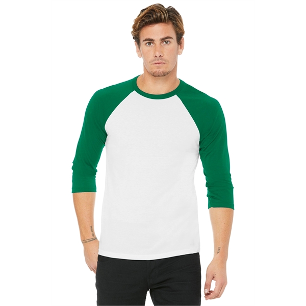 BELLA+CANVAS Unisex 3/4-Sleeve Baseball Tee.... from ASI 84863 SanMar