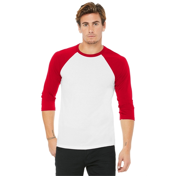 BELLA+CANVAS Unisex 3/4-Sleeve Baseball Tee.... from ASI 84863 SanMar