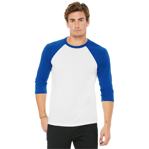 BELLA+CANVAS Unisex 3/4-Sleeve Baseball Tee.... from ASI 84863 SanMar