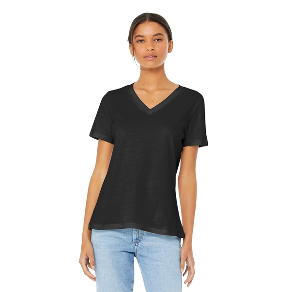 BELLA+CANVAS Women's Relaxed Jersey Short Sleeve V-Neck Tee.... from ASI 84863 SanMar