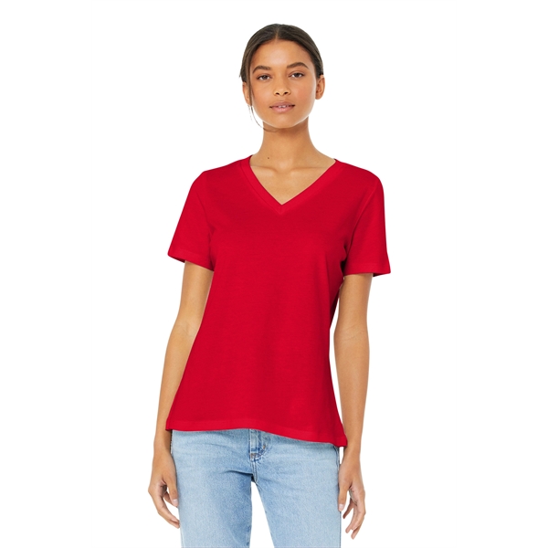 BELLA+CANVAS Women's Relaxed Jersey Short Sleeve V-Neck Tee.... from ASI 84863 SanMar