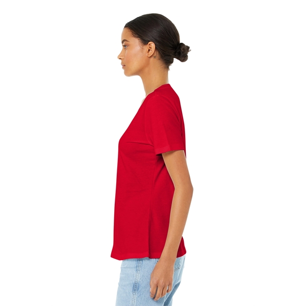 BELLA+CANVAS Women's Relaxed Jersey Short Sleeve V-Neck Tee.... from ASI 84863 SanMar