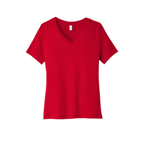 BELLA+CANVAS Women's Relaxed Jersey Short Sleeve V-Neck Tee.... from ASI 84863 SanMar