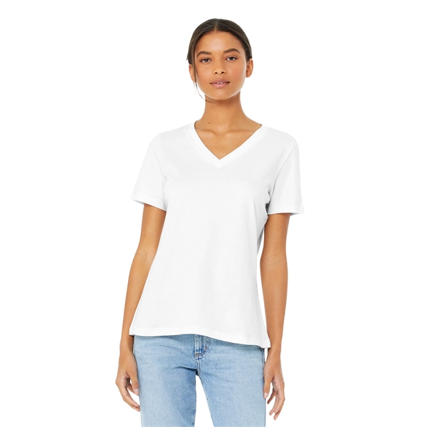 BELLA+CANVAS Women's Relaxed Jersey Short Sleeve V-Neck Tee.... from ASI 84863 SanMar