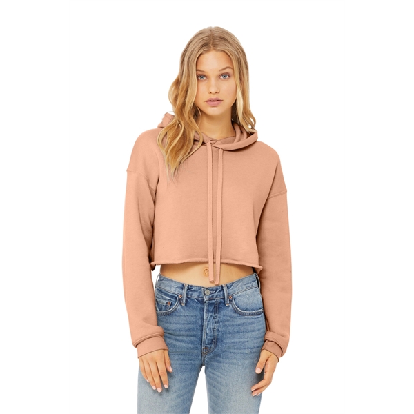 BELLA+CANVAS Women's Sponge Fleece Cropped Fleece Hoodie.... from ASI 84863 SanMar