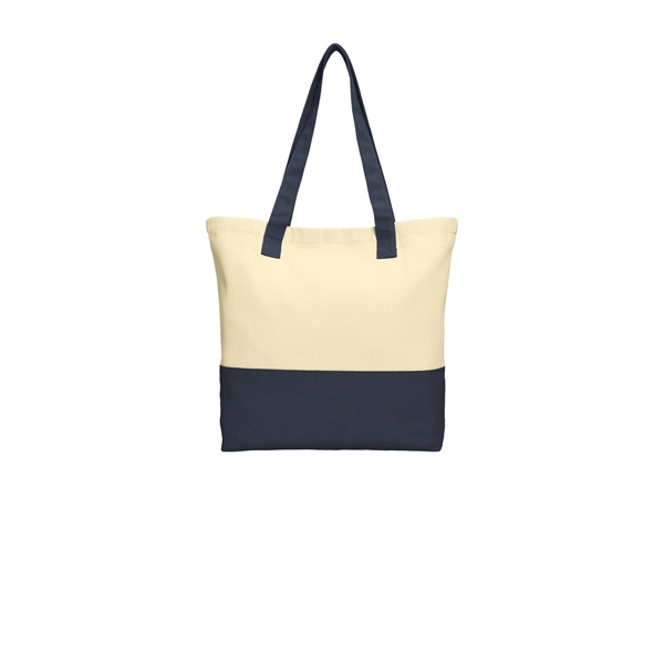 Port Authority Colorblock Cotton Tote.... from ASI 84863 SanMar