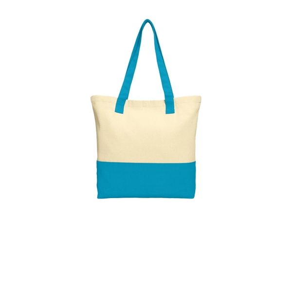 Port Authority Colorblock Cotton Tote.... from ASI 84863 SanMar