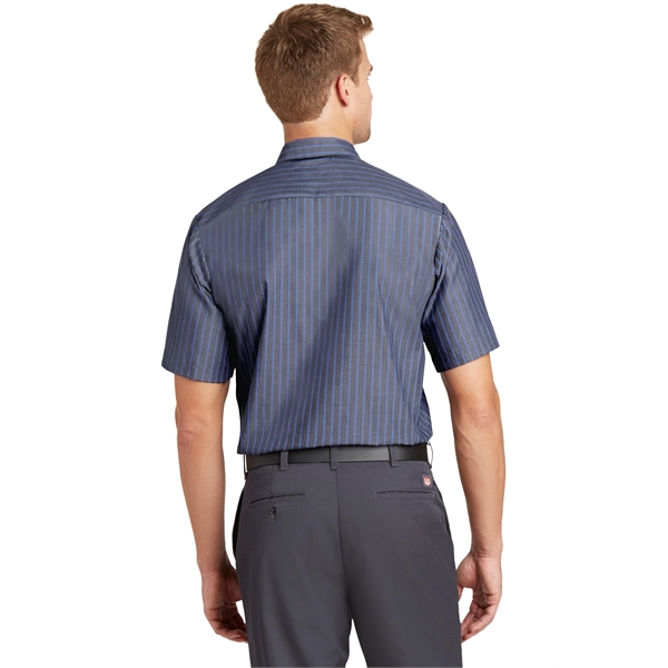 Red Kap - Short Sleeve Striped Industrial Work Shirt.... from ASI 84863 SanMar