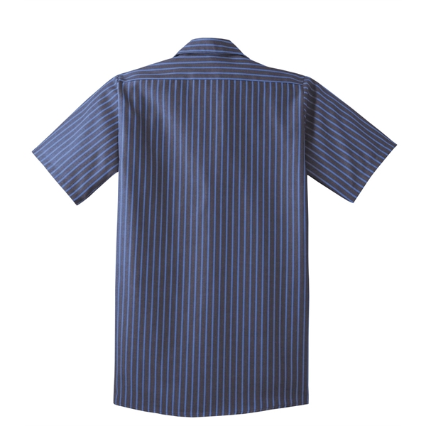 Red Kap - Short Sleeve Striped Industrial Work Shirt.... from ASI 84863 SanMar