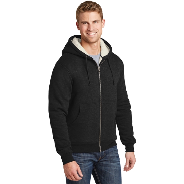 CornerStone Heavyweight Sherpa-Lined Hooded Fleece Jacket.... from ASI 84863 SanMar
