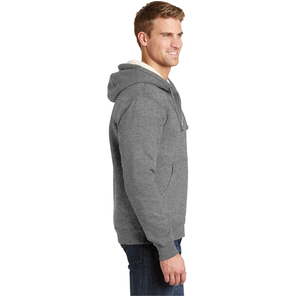 CornerStone Heavyweight Sherpa-Lined Hooded Fleece Jacket.... from ASI 84863 SanMar