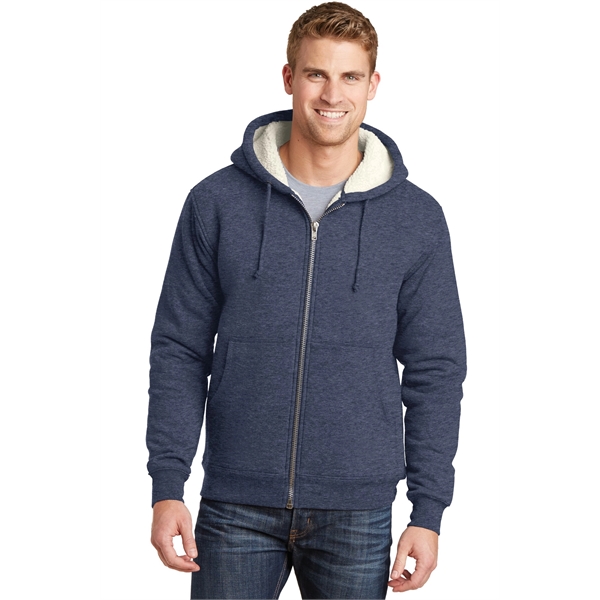 CornerStone Heavyweight Sherpa-Lined Hooded Fleece Jacket.... from ASI 84863 SanMar