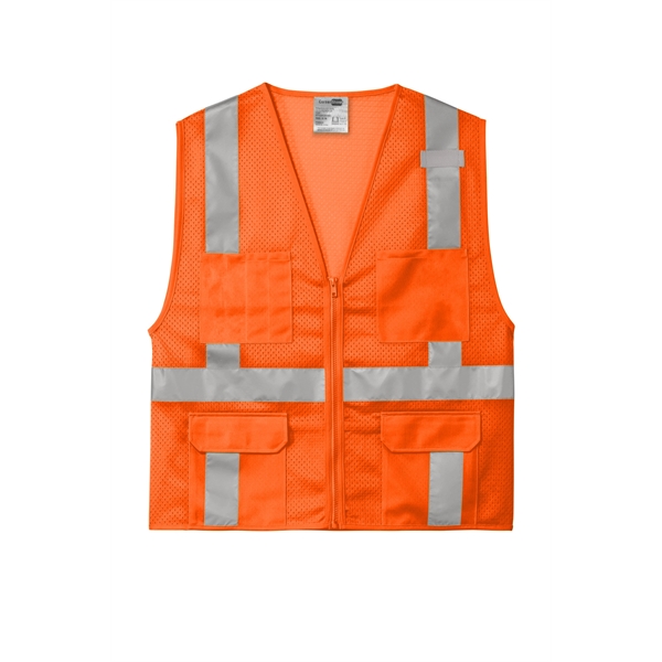 CornerStone ANSI 107 Class 2 Mesh Six-Pocket Zippered Vest.... from ASI 84863 SanMar