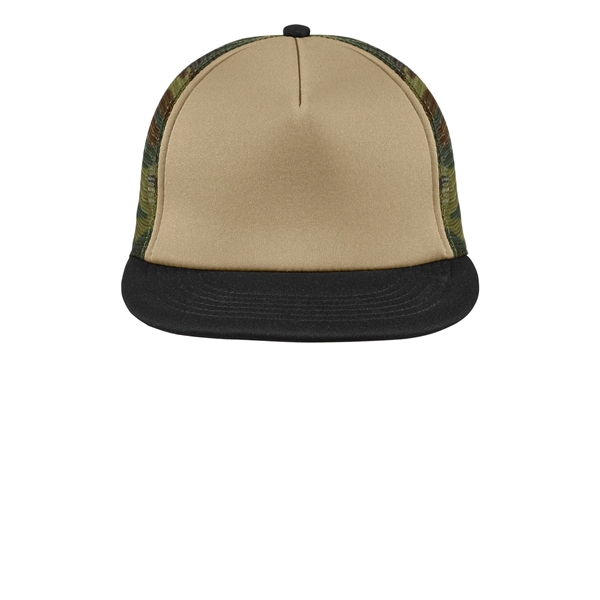 District Flat Bill Snapback Trucker Cap.... from ASI 84863 SanMar