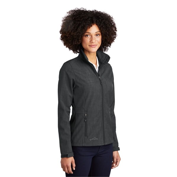 Eddie Bauer Ladies Shaded Crosshatch Soft Shell Jacket.... from ASI 84863 SanMar