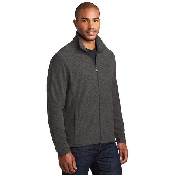 Port Authority Heather Microfleece Full-Zip Jacket.... from ASI 84863 SanMar