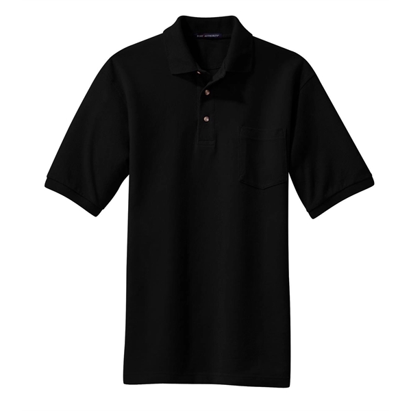 Port Authority Heavyweight Cotton Pique Polo with Pocket.... from ASI 84863 SanMar