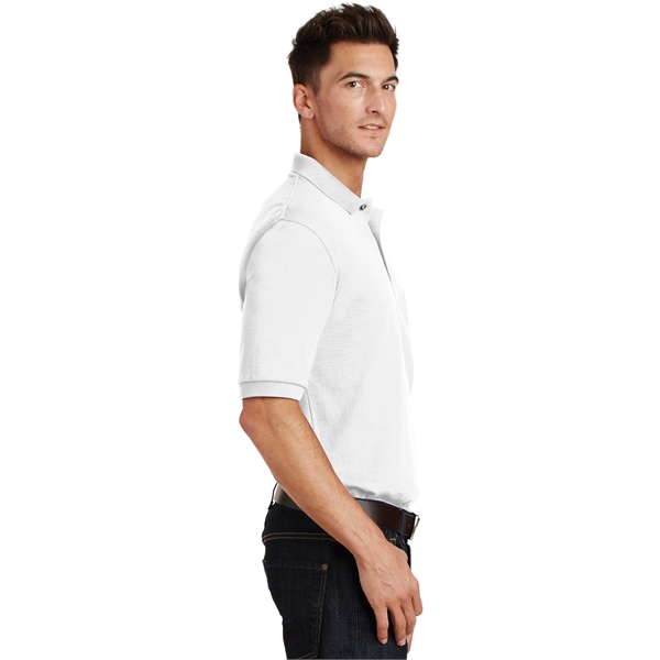 Port Authority Heavyweight Cotton Pique Polo with Pocket.... from ASI 84863 SanMar