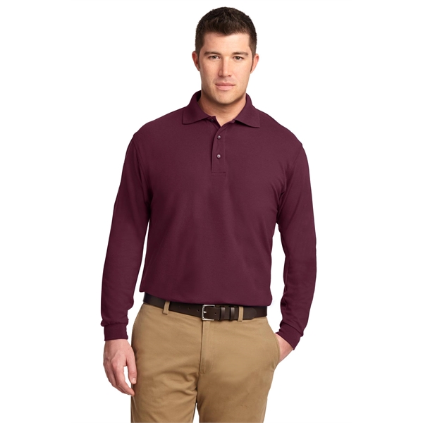Port Authority Silk Touch Long Sleeve Polo.... from ASI 84863 SanMar