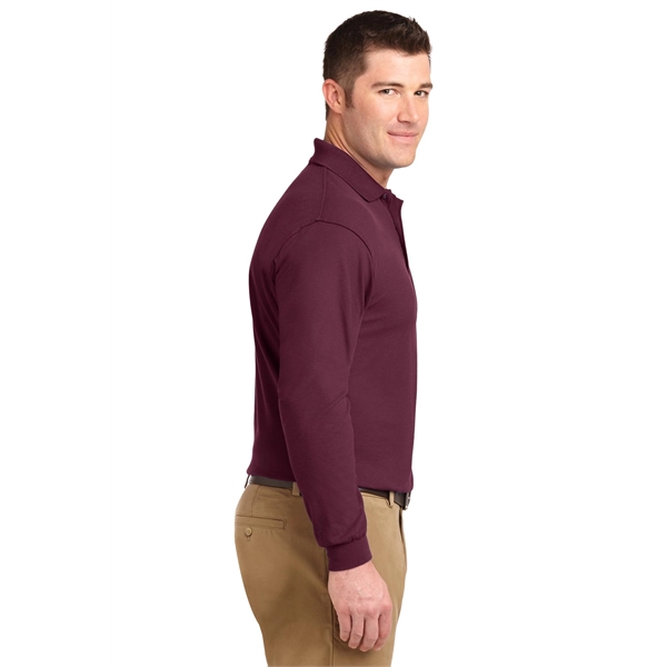 Port Authority Silk Touch Long Sleeve Polo.... from ASI 84863 SanMar