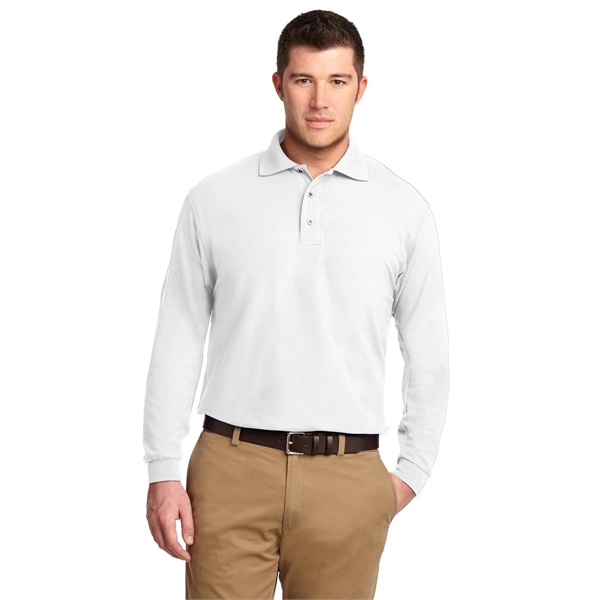Port Authority Silk Touch Long Sleeve Polo.... from ASI 84863 SanMar