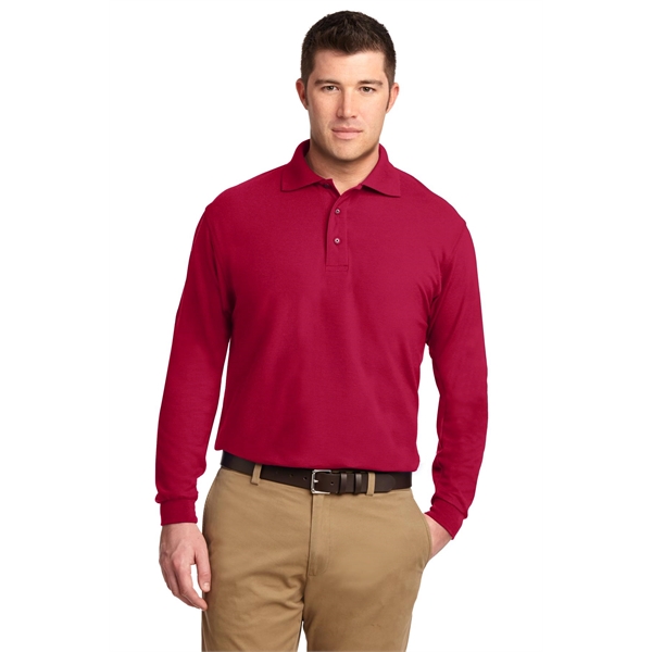 Port Authority Silk Touch Long Sleeve Polo.... from ASI 84863 SanMar