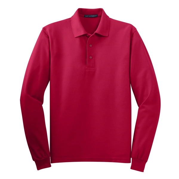 Port Authority Silk Touch Long Sleeve Polo.... from ASI 84863 SanMar