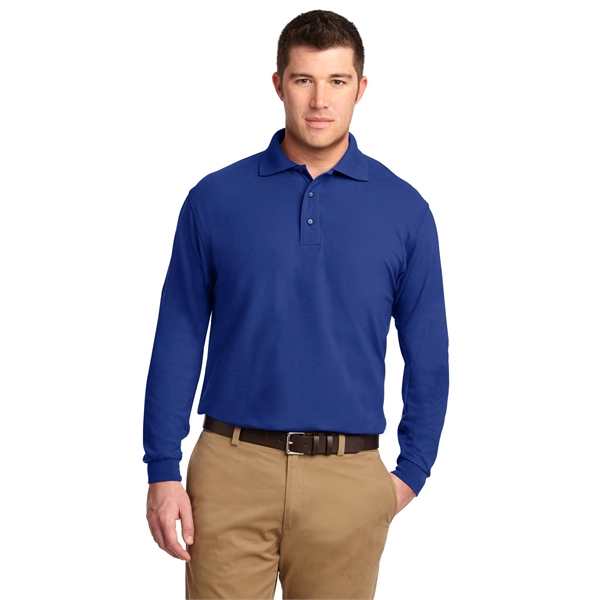 Port Authority Silk Touch Long Sleeve Polo.... from ASI 84863 SanMar