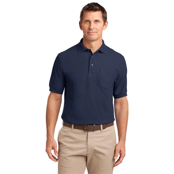 Port Authority Silk Touch Polo with Pocket.... from ASI 84863 SanMar